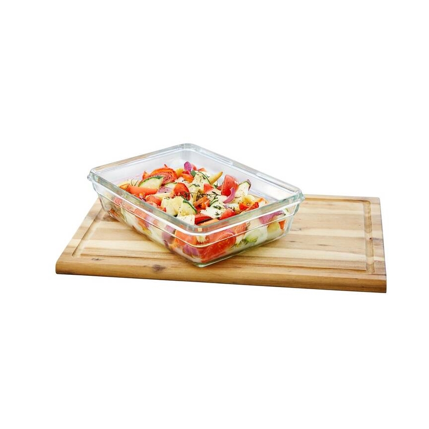 Tefal - Lebensmittelbehälter 0,45 l MSEAL GLASS rot/Glas