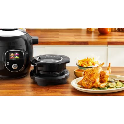 Tefal - Multifunktionaler elektrischer Schnellkochtopf mit Zubehör, 6 l, 1600 W/230 V, schwarz