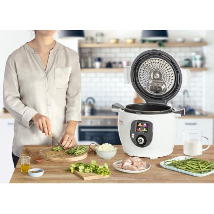 Tefal - Multifunktionaler elektrischer Topf 6 l 1600W/230V weiß