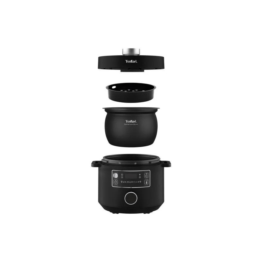 Tefal - Multifunktions-Elektrotopf TURBO CUISINE 4,8 l 1090W/230V schwarz