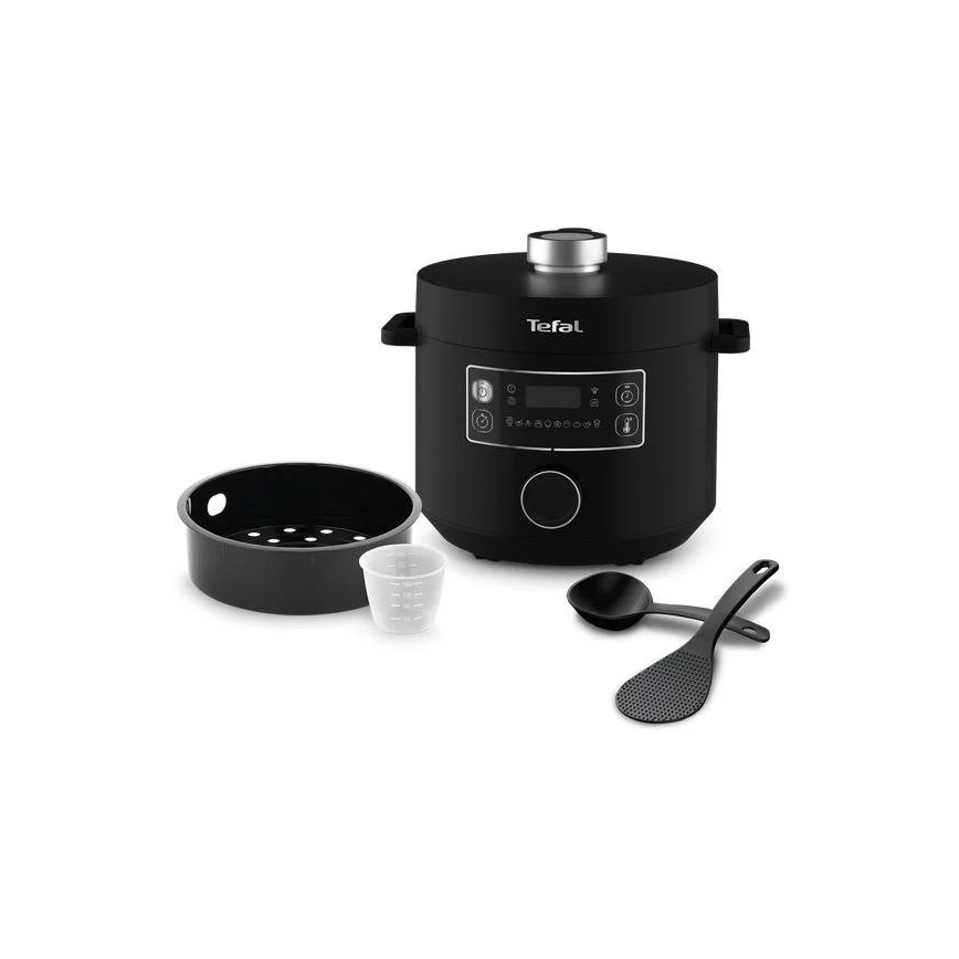 Tefal - Multifunktions-Elektrotopf TURBO CUISINE 4,8 l 1090W/230V schwarz