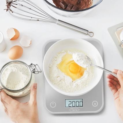 Tefal - Küchenwaage OPTISS 2xAAA grau