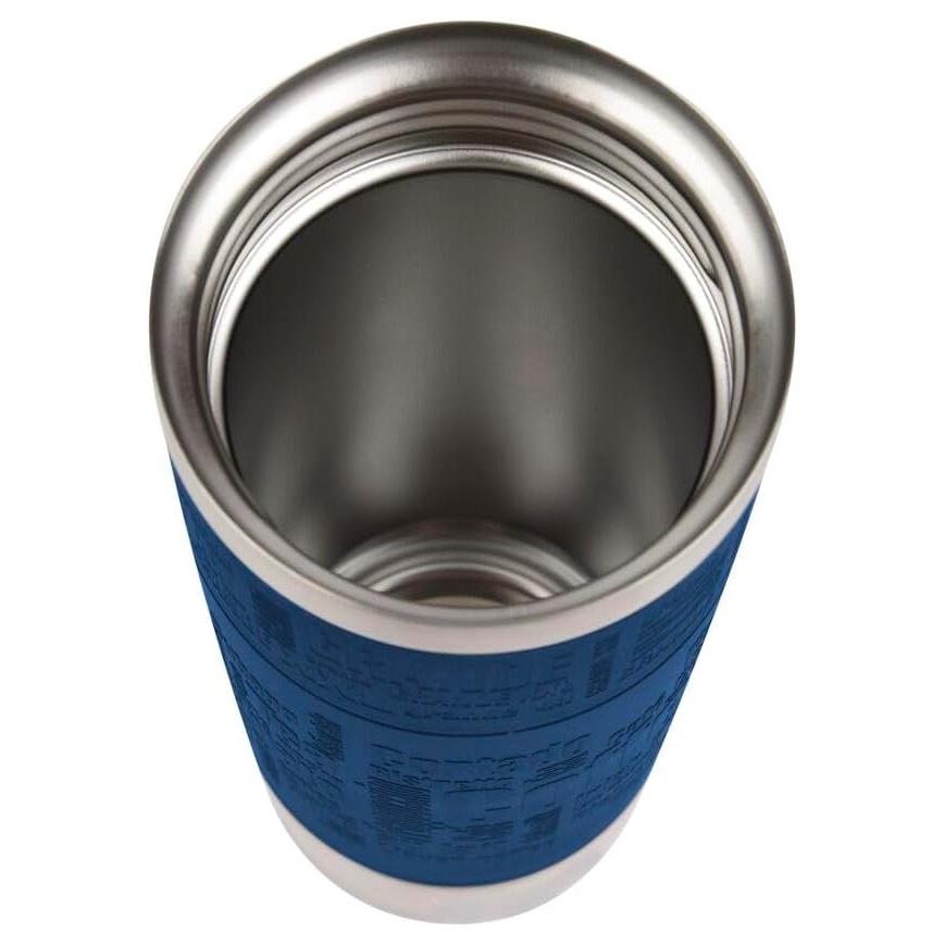 Tefal - Reisebecher 360 ml TRAVEL MUG Edelstahl/dunkelblau