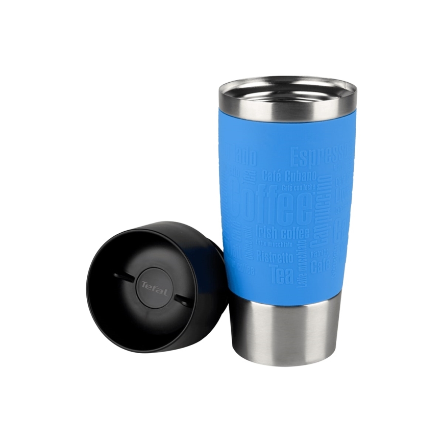 Tefal - Reisebecher 360 ml TRAVEL MUG Edelstahl/hellblau