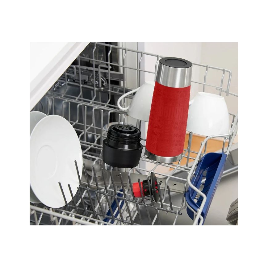 Tefal - Reisebecher 500 ml TRAVEL MUG Edelstahl/rot