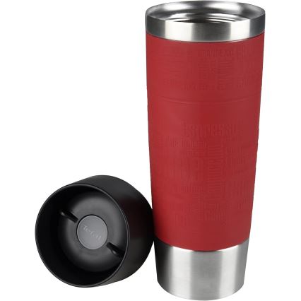 Tefal - Reisebecher 500 ml TRAVEL MUG Edelstahl/rot