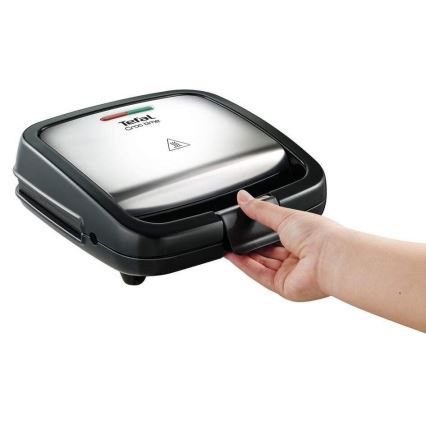 Tefal - Sandwichmaker CROC TIME 700W/230V schwarz/Chrom