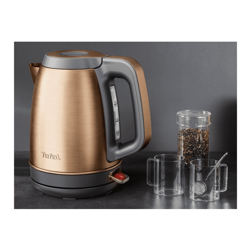 Tefal - Schnellkochender Wasserkocher COPPERTINTO 1,7 l 2400W/230V