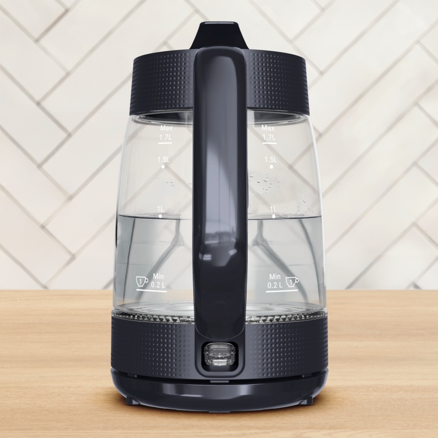 Tefal - Schnellkochender Wasserkocher MORNING GLASS 1,7 l 2000W/230V