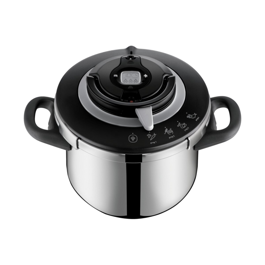 Tefal - Schnellkochtopf 6 l CLIPSO+ CHEF Edelstahl