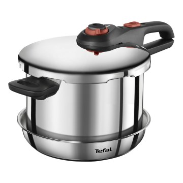 Tefal - Schnellkochtopf 6 l SECURE TRENDY + 5-teiliges Set INGENIO EMOTION