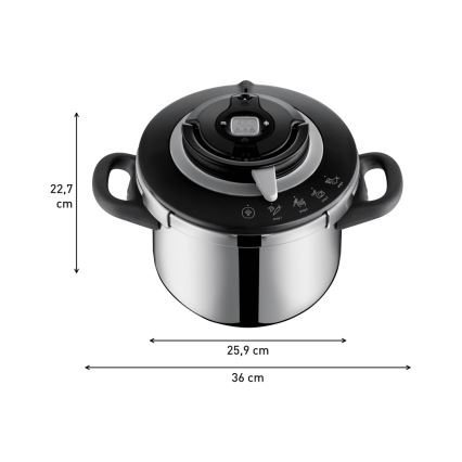 Tefal - Schnellkochtopf-Set 4,5/6 l CLIPSO+ CHEF
