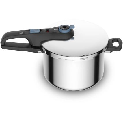 Tefal - Set aus Druckkochtöpfen 4/6 l SECURE TRENDY Edelstahl