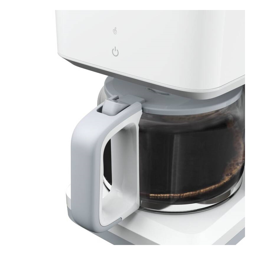 Tefal - Filterkaffeemaschine mit LCD-Display SENSE 1000W/230V weiß