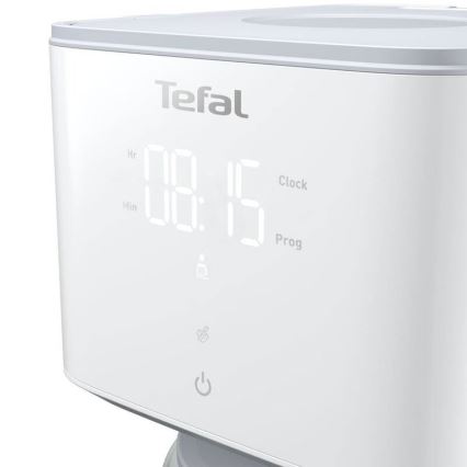 Tefal - Filterkaffeemaschine mit LCD-Display SENSE 1000W/230V weiß