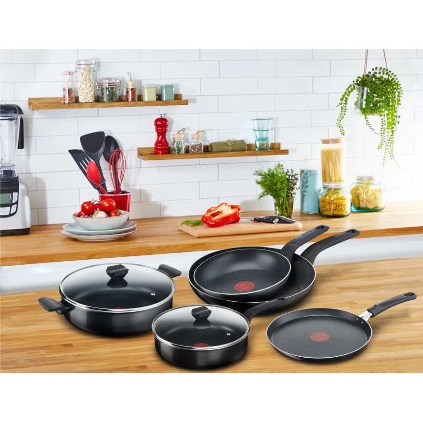 Tefal - Niedriger Kochtopf mit Deckel SIMPLY CLEAN 28 cm