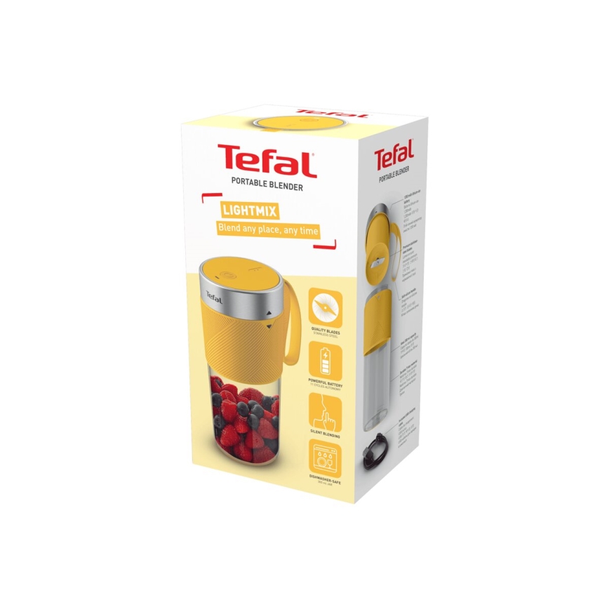 Tefal - Smoothie-Mixer BLENDFORCE 50W/5V 1200 mAh gelb