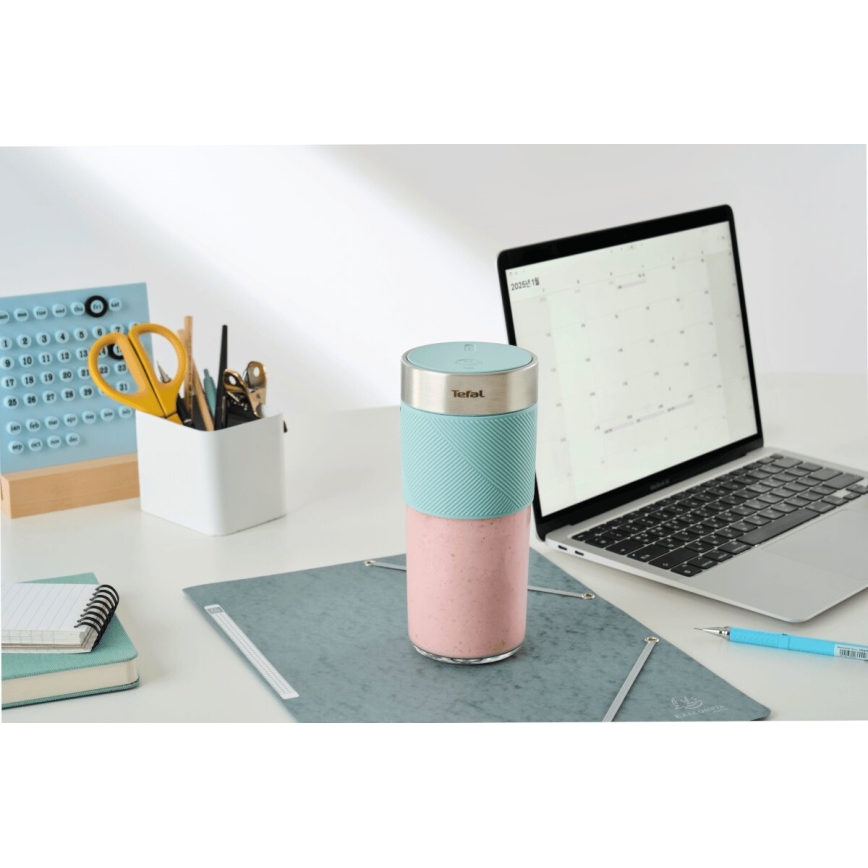 Tefal - Smoothie-Mixer BLENDFORCE 50W/5V 1200 mAh Minze