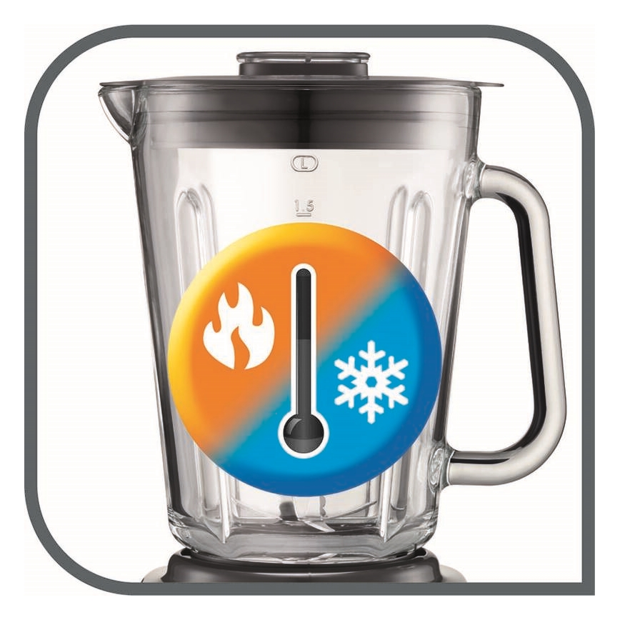 Tefal - Standmixer 2 l PERFECTMIX+ 1200W/230V matt Chrom/schwarz