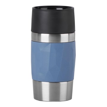 Tefal - Thermobecher 300 ml COMPACT MUG Edelstahl/blau