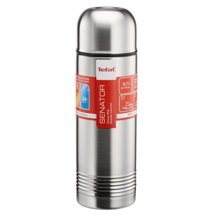 Tefal - Thermoskanne mit Becher 0,7 l SENATOR Edelstahl