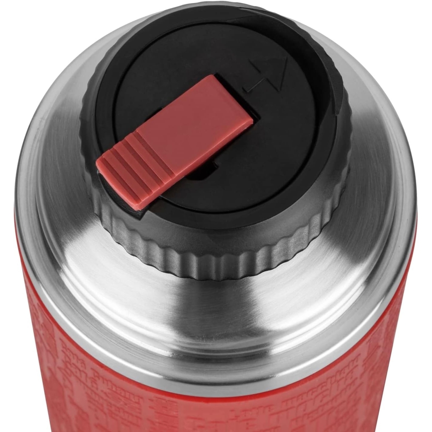 Tefal - Thermoskanne mit Becher 1 l SENATOR Edelstahl/rot