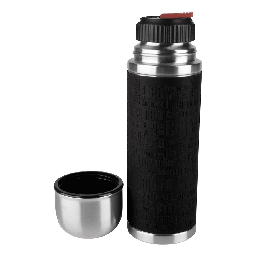 Tefal - Thermoskanne mit Becher 1 l SENATOR Edelstahl/schwarz