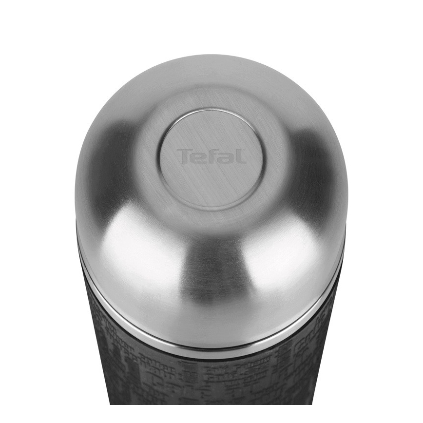 Tefal - Thermoskanne mit Becher 1 l SENATOR Edelstahl/schwarz