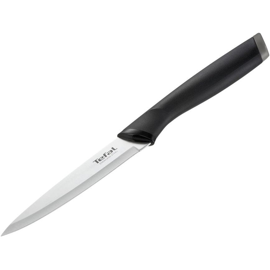 Tefal - Universalmesser aus Edelstahl COMFORT 12 cm glänzendes Chrom/schwarz