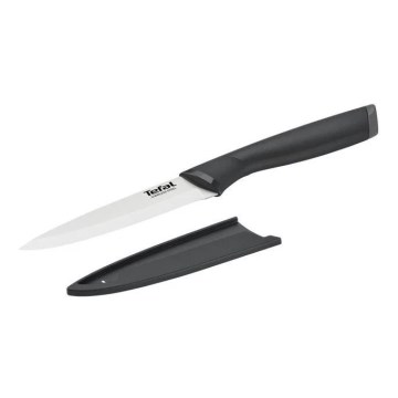 Tefal - Universalmesser aus Edelstahl COMFORT 12 cm glänzendes Chrom/schwarz