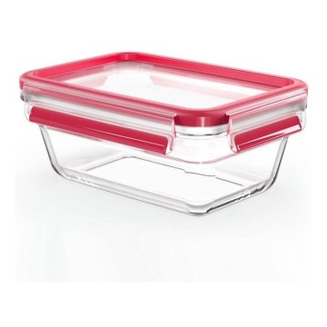 Tefal - Vorratsdose 0,85 l MSEAL GLASS rot/Glas