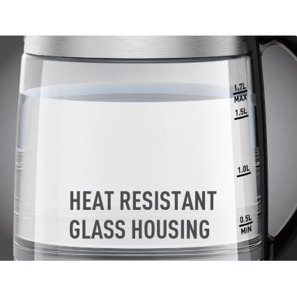 Tefal - Wasserkocher GLASS 1,7 l  2200W/230V matt Chrom