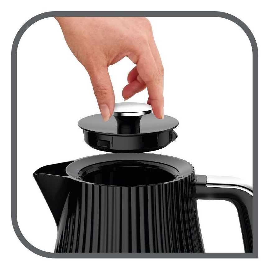 Tefal - Wasserkocher LOFT 1,7 l 2400W/230V schwarz