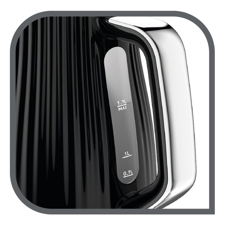 Tefal - Wasserkocher LOFT 1,7 l 2400W/230V schwarz