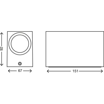 Telefunken 307006TF - LED-Wandleuchte für den Außenbereich 2xGU10/5W/230V IP44 weiß