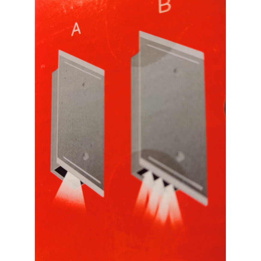Telefunken 307704TF - LED-Wandleuchte für den Außenbereich 2xLED/3W/230V IP44 silbern