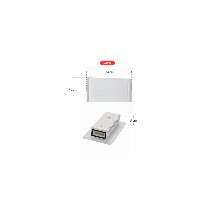 Telefunken 307706TF - LED-Wandleuchte für den Außenbereich 2xLED/3W/230V IP44 weiß