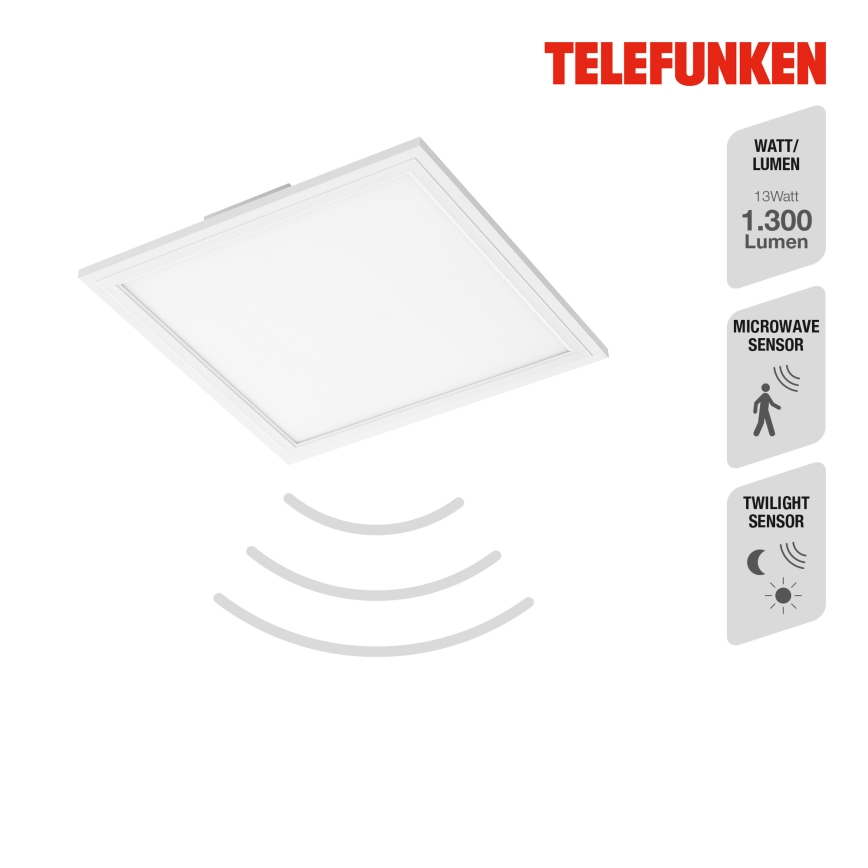 Telefunken 308606TF - Oberflächenmontierbares LED-Panel mit Sensor LED/13W/230V