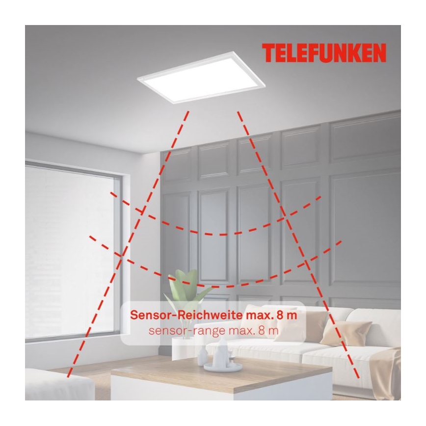 Telefunken 308706TF - LED-Deckenleuchte mit Sensor LED/36W/230V