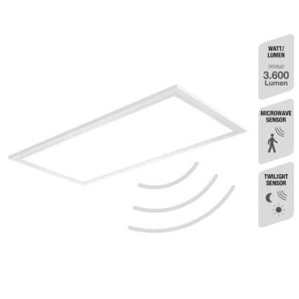 Telefunken 308706TF - LED-Deckenleuchte mit Sensor LED/36W/230V