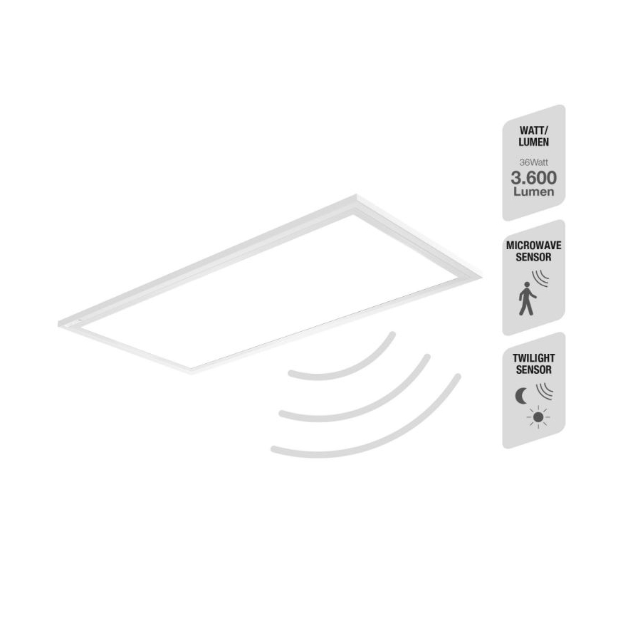 Telefunken 308706TF - LED-Deckenleuchte mit Sensor LED/36W/230V