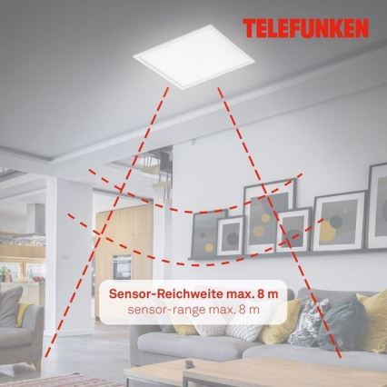 Telefunken 308806TF - Oberflächenmontierbares LED-Panel mit Sensor LED/25W/230V 4000K