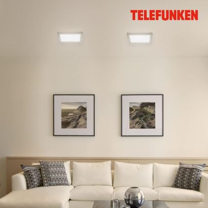 Telefunken 309602TF - Dimmbare LED-RGBW-Deckenleuchte LED/18W/230V 2700-6500K Wi-Fi Tuya