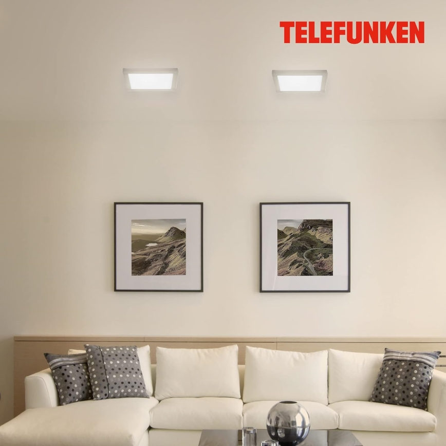 Telefunken 309602TF - Dimmbare LED-RGBW-Deckenleuchte LED/18W/230V 2700-6500K Wi-Fi Tuya