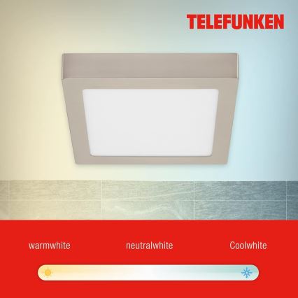 Telefunken 309602TF - Dimmbare LED-RGBW-Deckenleuchte LED/18W/230V 2700-6500K Wi-Fi Tuya