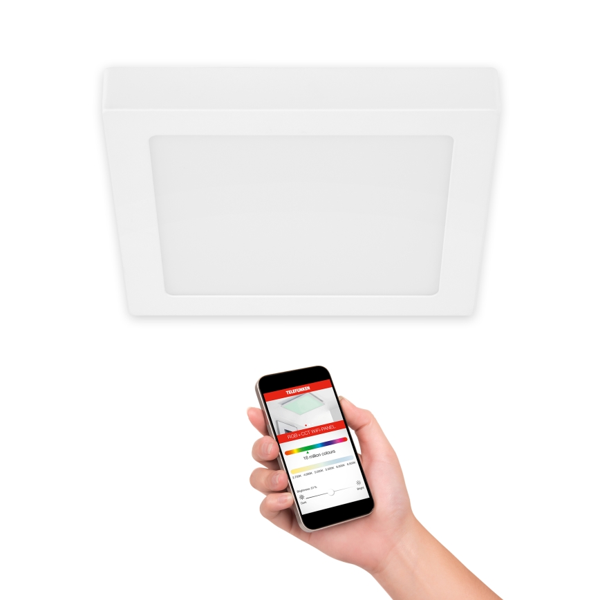 Telefunken 309606TF - Dimmbare LED-RGBW-Deckenleuchte LED/18W/230V 2700-6500K Wi-Fi Tuya