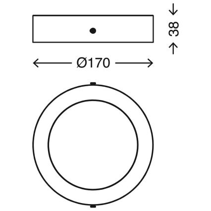 Telefunken 310902TF - LED RGBW dimmbare Deckenleuchte LED/12W/230V 2700-6500K Wi-Fi Tuya