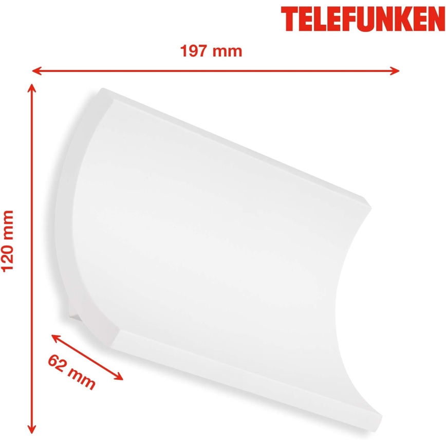 Telefunken 312806TF - LED-Wandleuchte für den Außenbereich 2xLED/6W/230V IP44 weiß