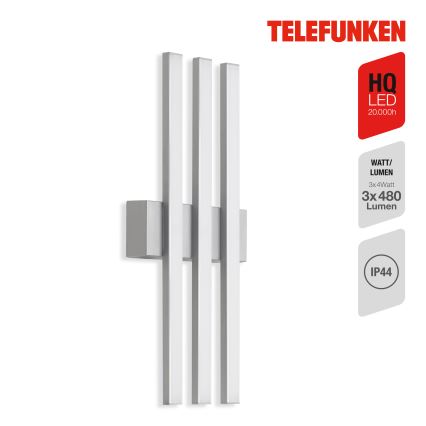 Telefunken 313104TF - LED-Wandleuchte für den Außenbereich 3xLED/4W/230V IP44