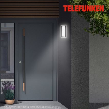 Telefunken 313605TF - LED-Wandleuchte für den Außenbereich LED/16W/230V IP44 schwarz